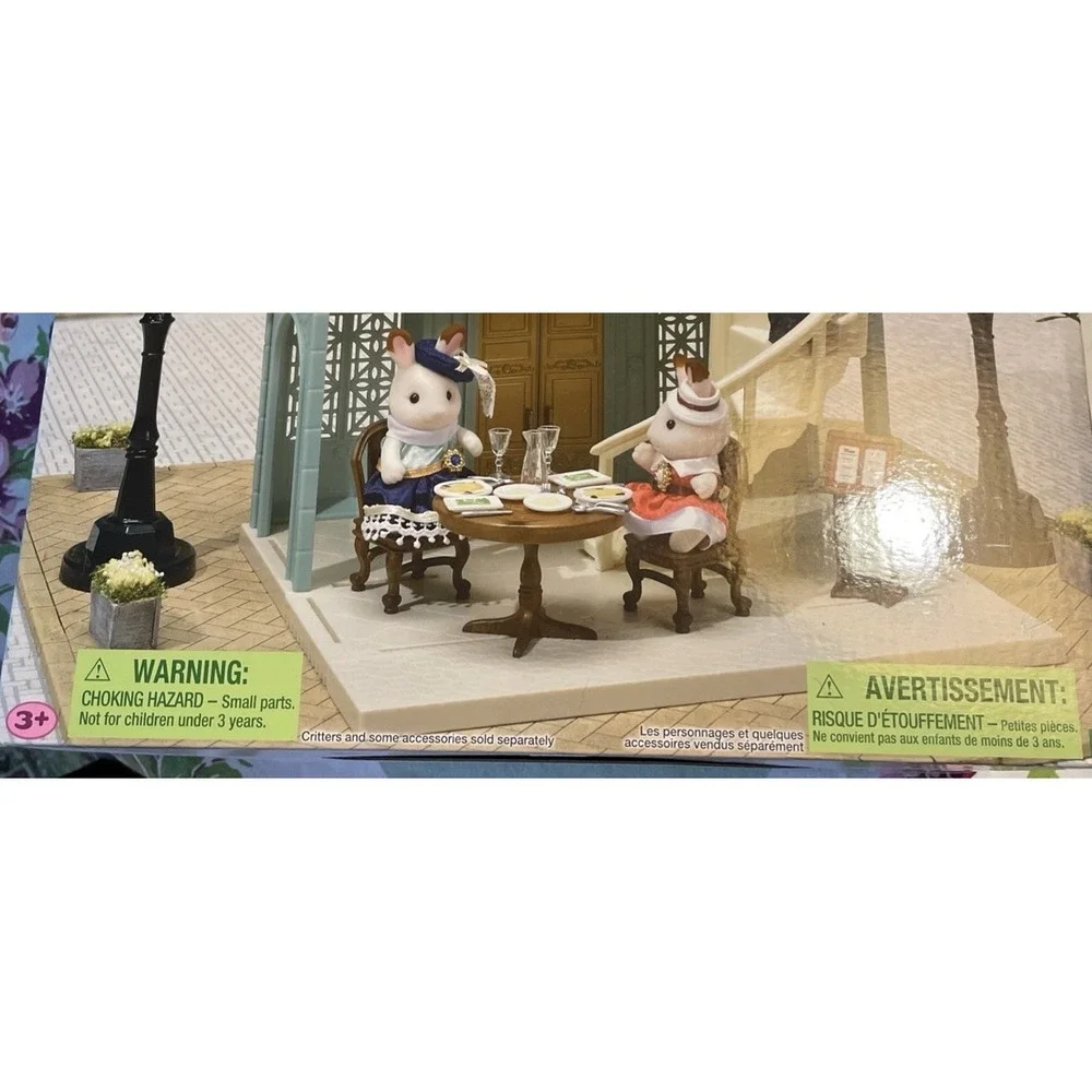 Sylvanian Families Calico Critter Town Series Delicious Restaurant Play-set Read